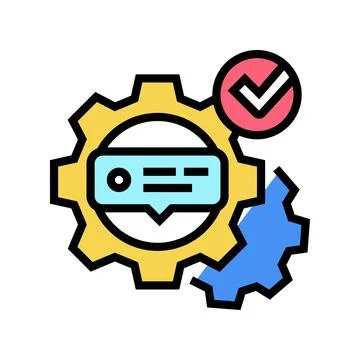 Tutorial processing color icon vector illustration Illustrazione stock