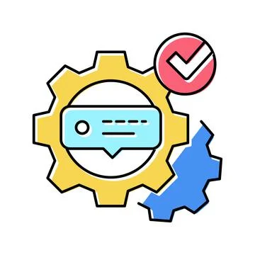 Tutorial processing color icon vector illustration Illustrazione stock