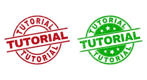 TUTORIAL Round Stamp Seals Using Scratched Surface Stockillustratie