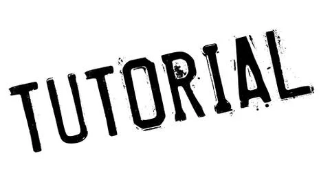 Tutorial rubber stamp 스톡 일러스트