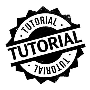 Tutorial rubber stamp 스톡 일러스트