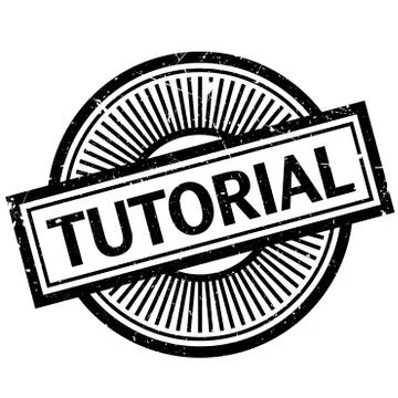 Tutorial rubber stamp Illustrazione stock