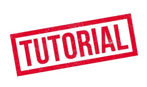Tutorial rubber stamp 스톡 일러스트