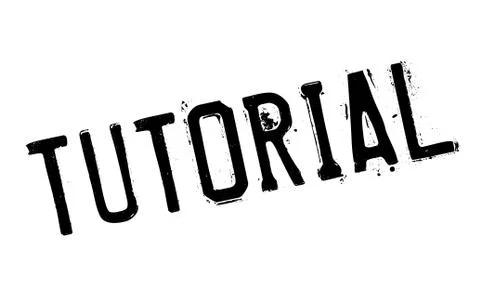 Tutorial rubber stamp Illustrazione stock