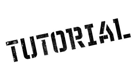 Tutorial rubber stamp 스톡 일러스트