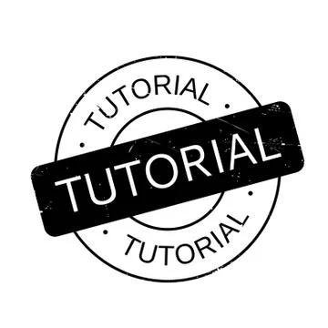 Tutorial rubber stamp 스톡 일러스트