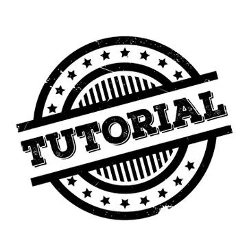 Tutorial rubber stamp 스톡 일러스트