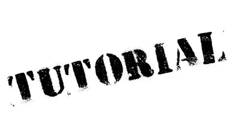 Tutorial rubber stamp Illustrazione stock