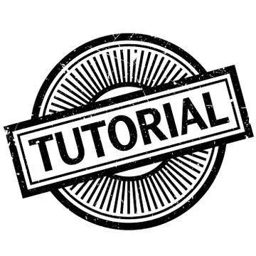 Tutorial rubber stamp 스톡 일러스트