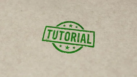 Tutorial stamp and stamping animation 動画素材 219552478