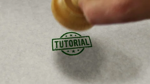 Tutorial stamp and stamping loop animation 動画素材 219552629