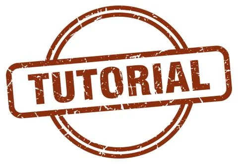 Tutorial stamp Stock Illustration