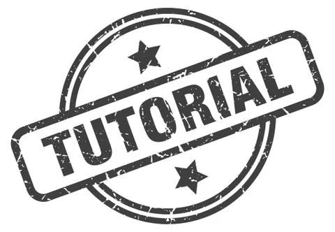 Tutorial stamp Stock Illustration