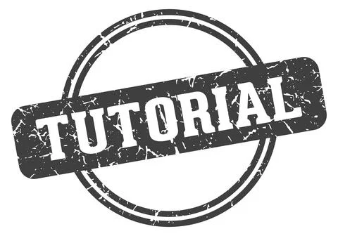 Tutorial stamp Illustrazione stock