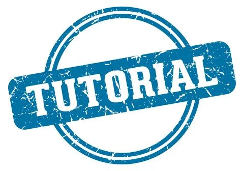 Tutorial stamp Illustrazione stock