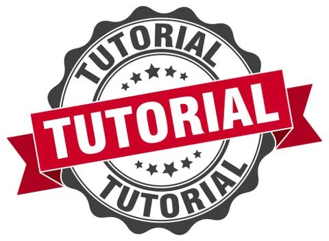 Tutorial stamp. sign. seal Stockillustratie