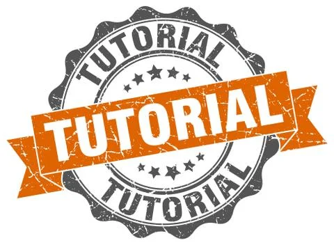 Tutorial stamp. sign. seal Ilustración de archivo