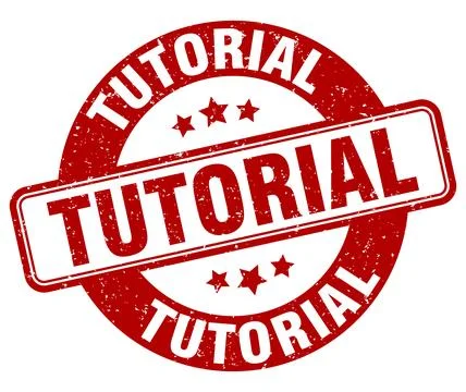 Tutorial stamp. tutorial label. round grunge sign Stock Illustration