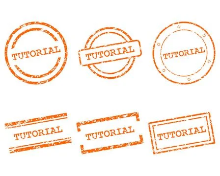 Tutorial Stempel - Tutorial stamps Tutorial Stempel - Tutorial stamps Copy... Stock Photos