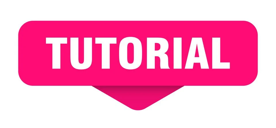 Tutorial sticker. tutorial sign on transparent background Ilustración de archivo