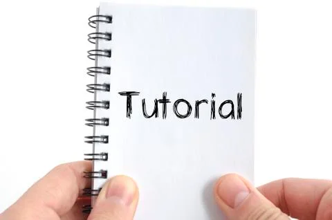 Tutorial text concept 写真素材