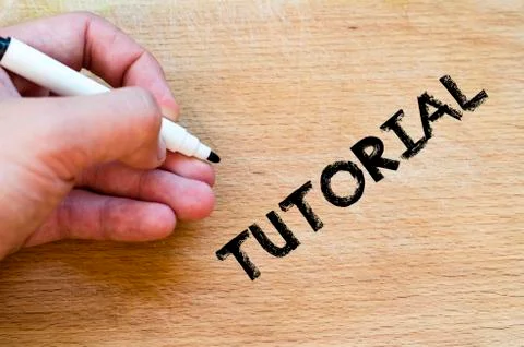 Tutorial text concept 写真素材