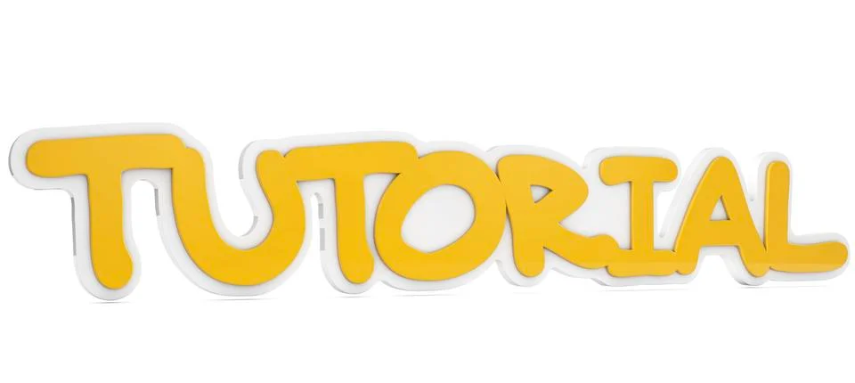 Tutorial text Stock Illustration