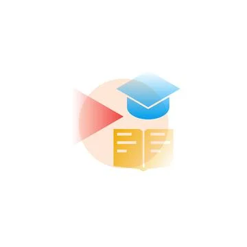 Tutorial. Vector icon in gradient style. Editable illustration Stock Illustration