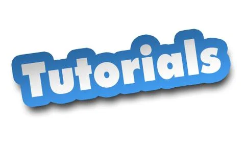 Tutorials concept 3d illustration isolated Illustrazione stock