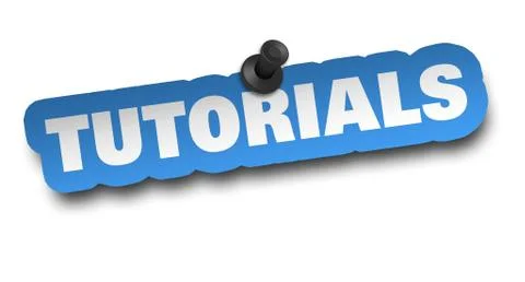 Tutorials concept 3d illustration isolated Stock Illustration