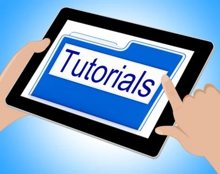 Tutorials File Indicates Organization Correspondence And Files Tablet 스톡 일러스트