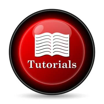 Tutorials icon. internet button on white background.. Stockillustratie