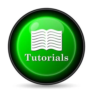  tutorials icon. internet button on white background.. Stockillustratie