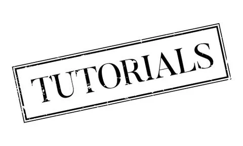 Tutorials rubber stamp Stock Illustration