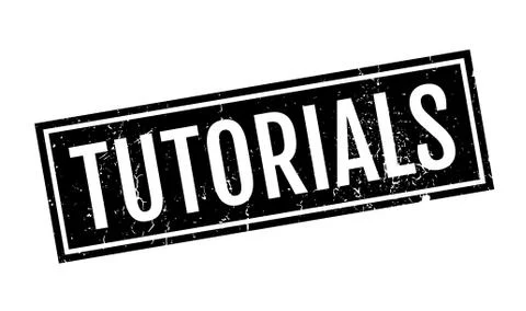 Tutorials rubber stamp Stock Illustration