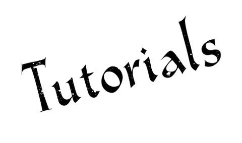 Tutorials rubber stamp Stock Illustration