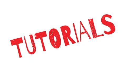 Tutorials rubber stamp Stock Illustration