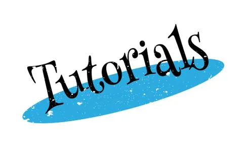 Tutorials rubber stamp Stock Illustration