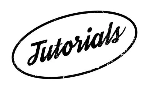 Tutorials rubber stamp Stock Illustration
