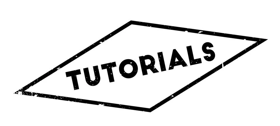 Tutorials rubber stamp Stock Illustration