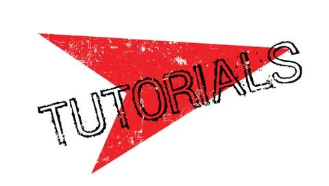 Tutorials rubber stamp Stock Illustration