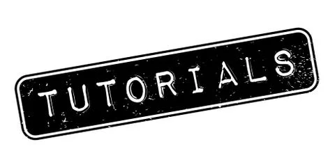 Tutorials rubber stamp Stock Illustration