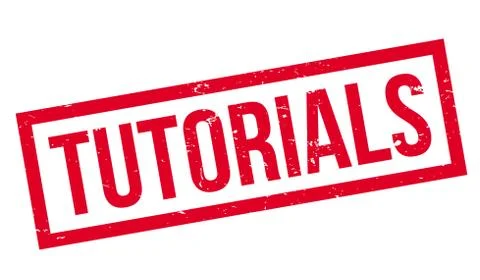 Tutorials rubber stamp Stock Illustration