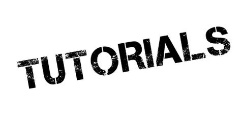 Tutorials rubber stamp Stock Illustration
