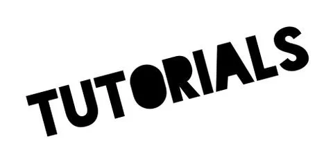Tutorials rubber stamp Stock Illustration