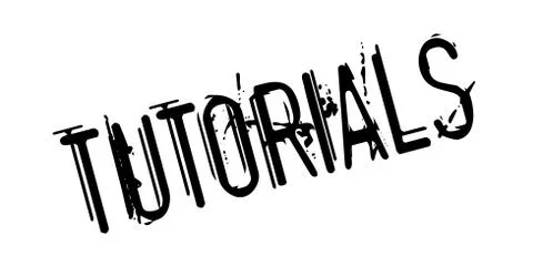 Tutorials rubber stamp Stock Illustration