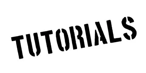Tutorials rubber stamp Stock Illustration