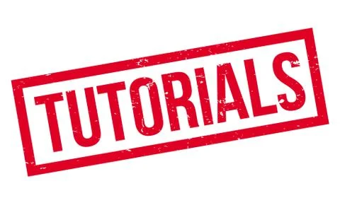 Tutorials rubber stamp Stock Illustration