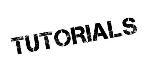 Tutorials rubber stamp Stock Illustration