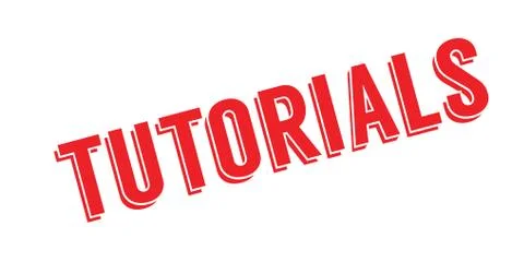 Tutorials rubber stamp Stock Illustration